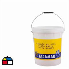 TAJAMAR - Esmalte al agua satinado blanco 5 gl