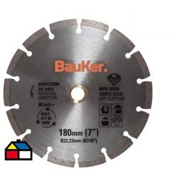 BAUKER - Pack de discos de diamante 7" acero 3 unidades