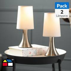 CASA BONITA - Pack 2 lámparas de mesa 40W