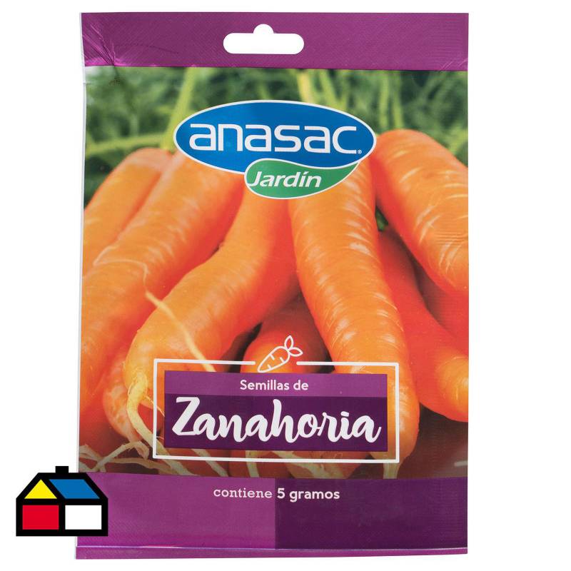 ANASAC - Semilla Zanahoria 5 gr sachet
