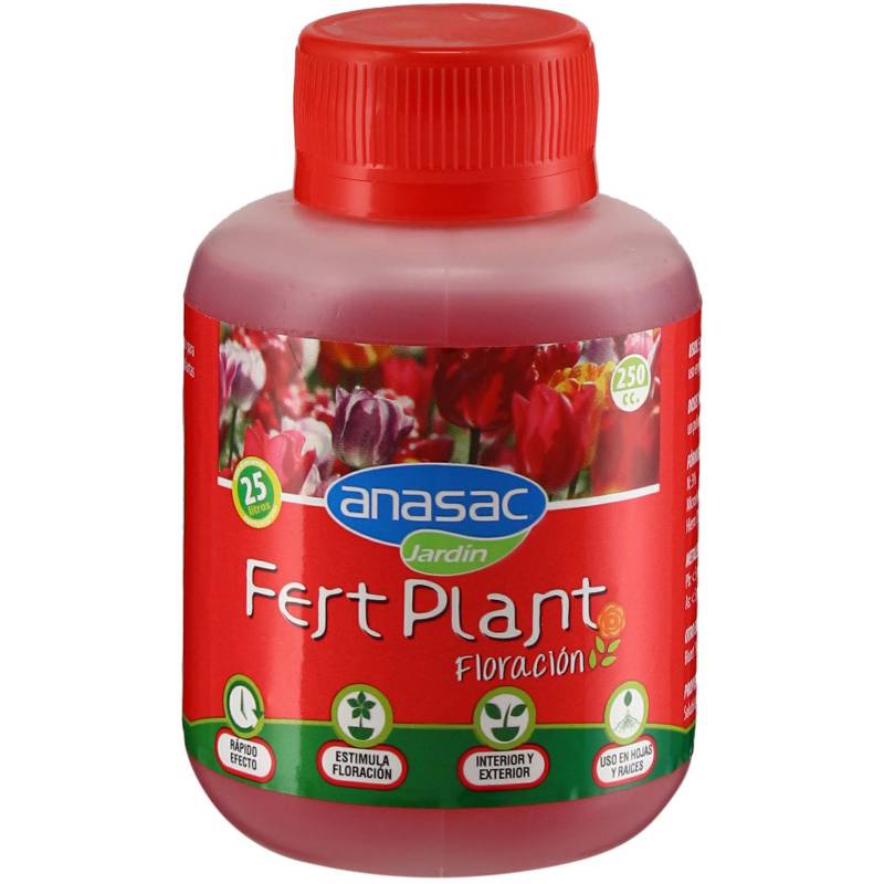 ANASAC - Fertilizante líquido Fert Plant para plantas y flores 250 cc frasco