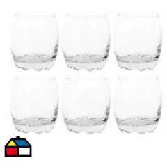 CRISTAR - Set vasos de vidrio 274 ml 6 unidades