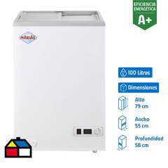 MAIGAS - Congelador Industrial Horizontal 100 Litros Blanco SD-100