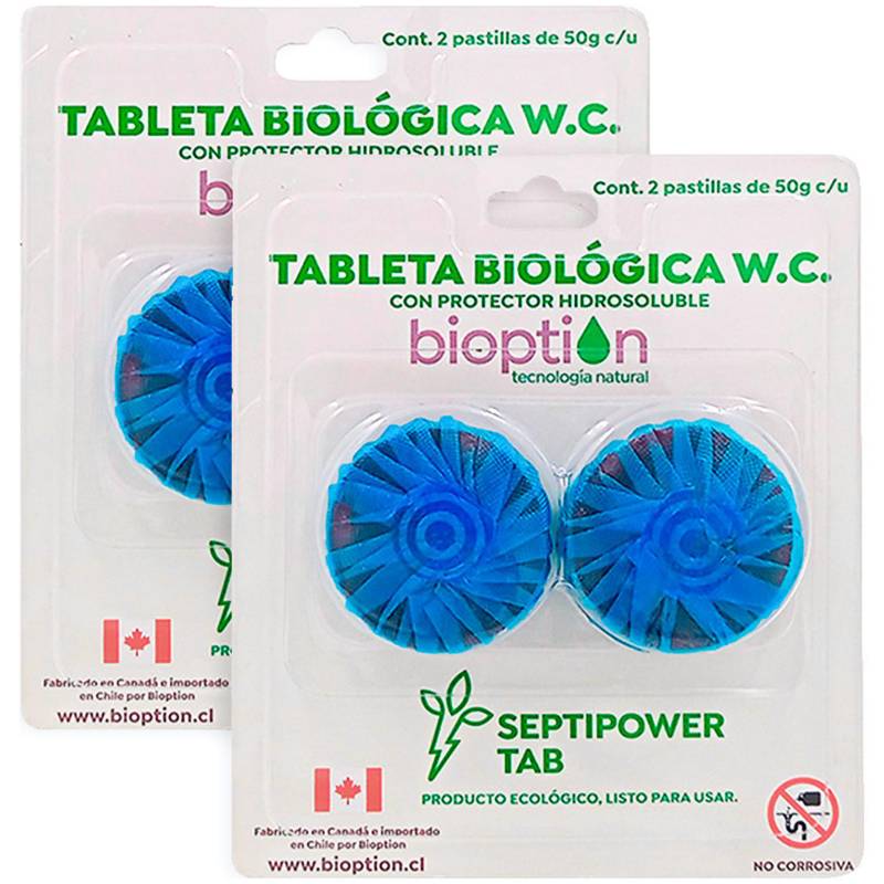 BIOPTION - Tableta biológica 2 pastillas 49 gr