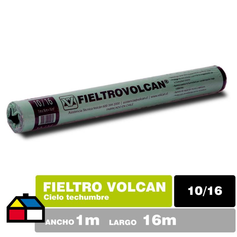 VOLCAN - 10 m2 10/16 Fieltro Asfáltico Liso