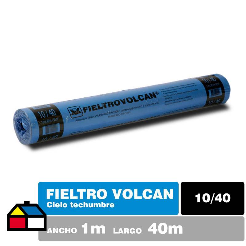 VOLCAN - 40 m2 10/40 Fieltro Asfáltico Liso