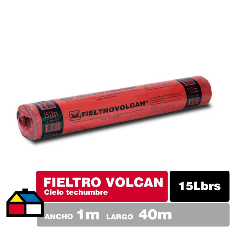 VOLCAN - 40 m2 15 lbs Fieltro liso