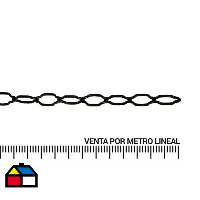 Cadena decorativa 2,2 mm metro lineal negro