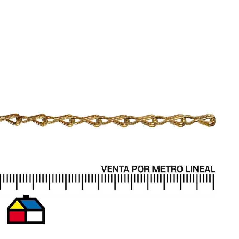 FIXSER - Cadena decorativa 2,2 mm metro lineal bronce