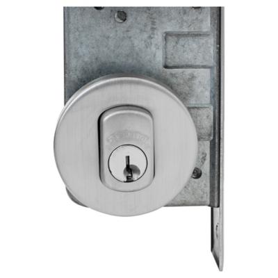 Cerradura embutida manilla baño plata 1044-960L Scanavini