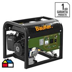 BAUKER - Generador eléctrico a gasolina 1100W