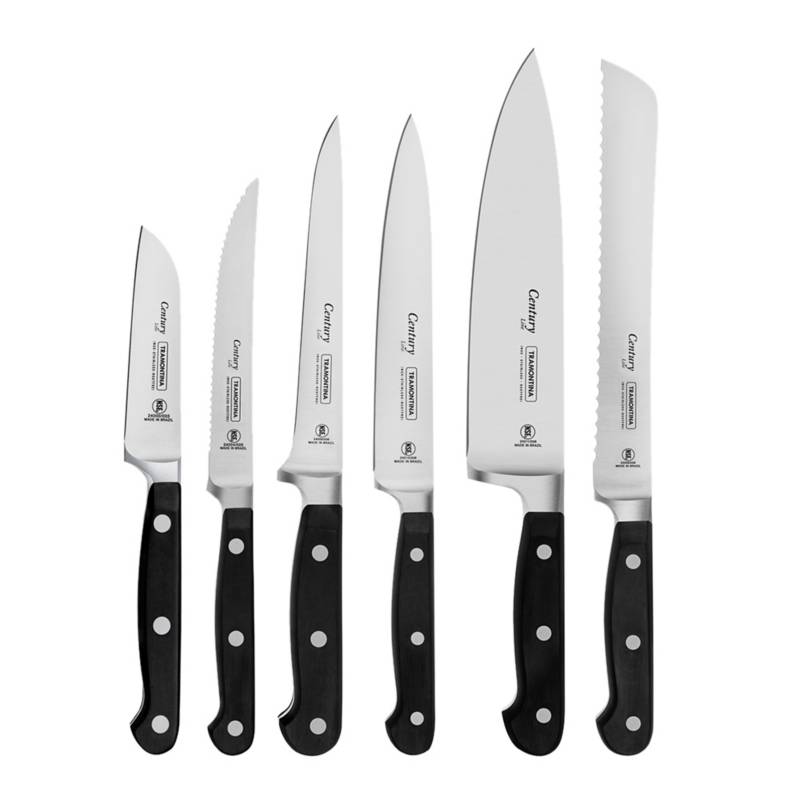 TYPHOON - Juego 7 cuchillos con soporte Century