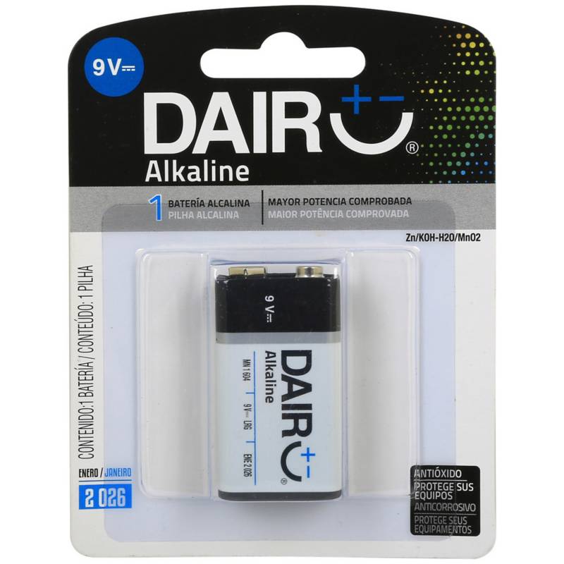 DAIRU - Batería alcalina 9V