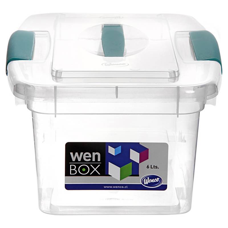 Caja organizadora Wenbox 32x21x14 transparente | Sodimac