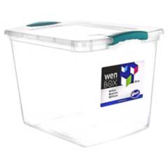WENCO - Caja organizadora Wenbox 28 litros 42x32x31 cm transparente