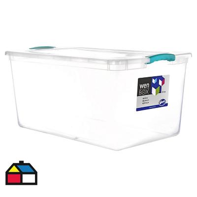 Caja organizadora Wenbox 45 litros 50x40x31 cm transparente