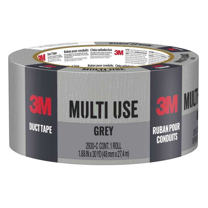 3M - Cinta Duct Tape de reparación gris 48 mm x 27.4 mts