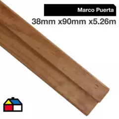PROMASA - Juego de Marco para puerta Pino radiata de 38 x 90 cm