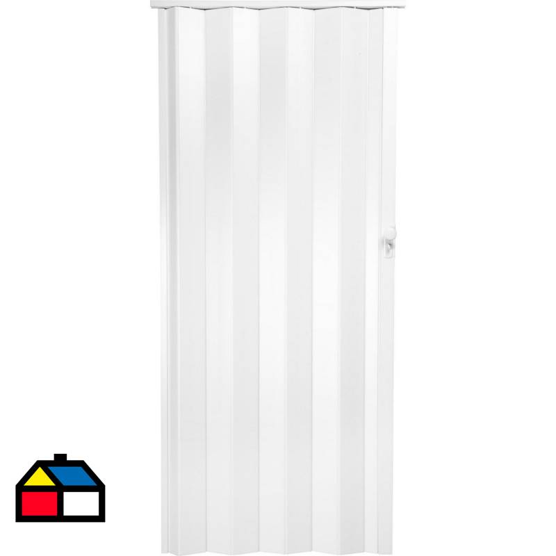 HOGGAN - Puerta plegable PVC blanco Milano 70 x 200 cm