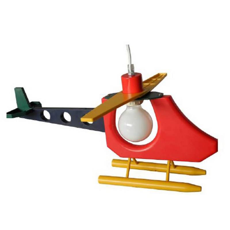 TEMPORA - Lámpara colgante infantil 60 W Helicóptero.