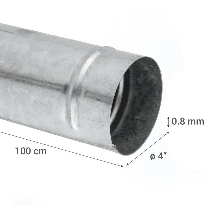 Sin alterar Mal funcionamiento Falsificación Tubo acero galvanizado 4" 100x10,16x10,16cm 0,8mm | Sodimac Chile