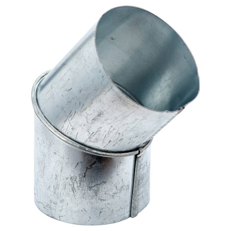 COYAHUE - Curva para tubo acero galvanizado 4" 45º 0,8mm
