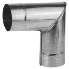 COYAHUE - Codo para tubo acero galvanizado 4" 90º 0,8mm