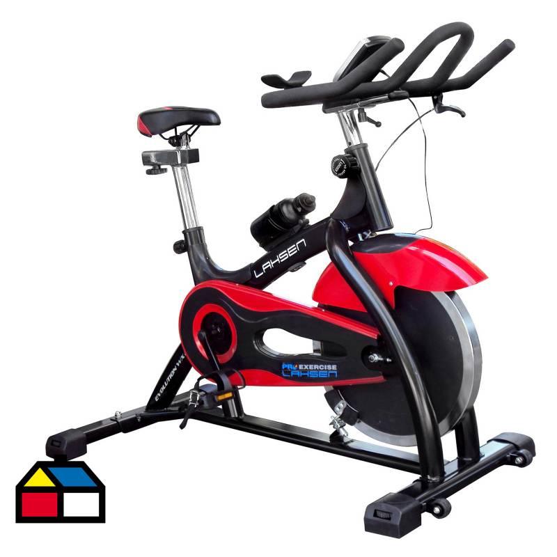 LAHSEN - Bicicleta estática mecánica rojo