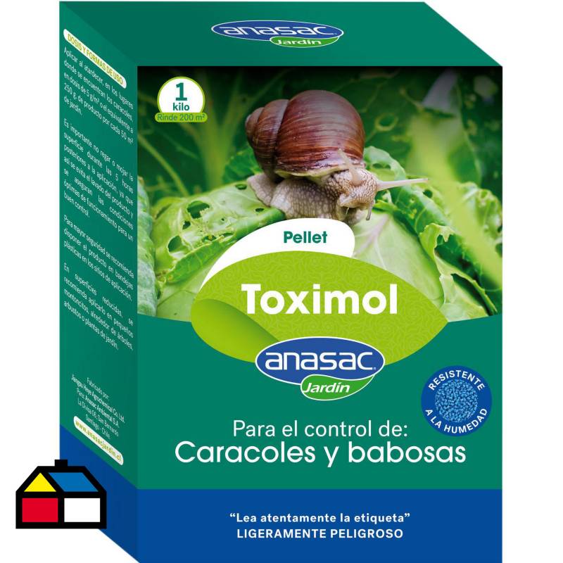 ANASAC - Molusquicida para Jardines y Huertos Toximol Pellet 1 kg