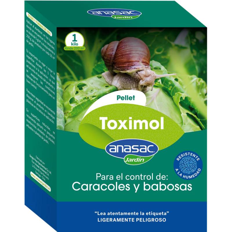 ANASAC - Molusquicida para Jardines y Huertos Toximol Pellet 1 kg