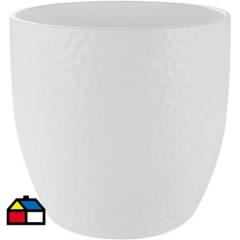 SK - Macetero de cerámica 24 cm blanco