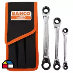 BAHCO - Set de llaves chicharra 3 unidades