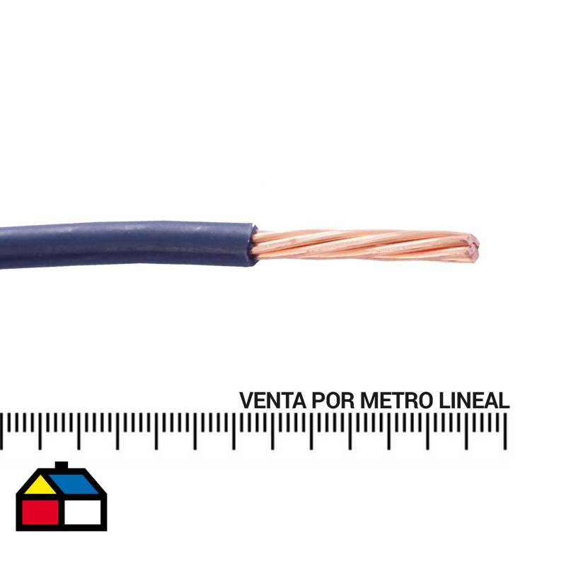 MADECO - Cable eléctrico (Thhn) 10 Awg metro lineal Azul