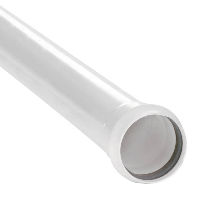VINILIT - Tubo PVC sanitario blanco con goma 50 mm 6m