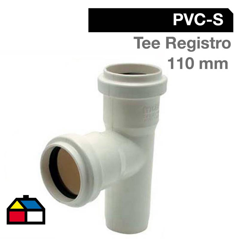 TIGRE - Tee Registro PVC-S Bco c/goma 110mm Blanco 1u
