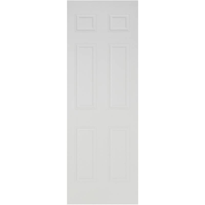 MULTIMARCA - Puerta Bostonian Acero 70x200x4,5 C/6 Paneles Blanco
