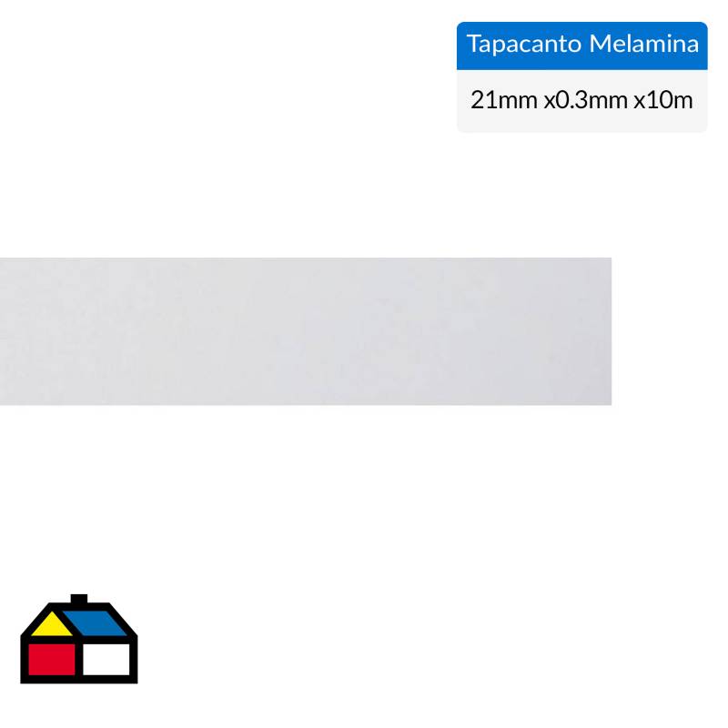 CORBETTA - Tapacanto melamina  Blanco 21x0,3 mm 10 m