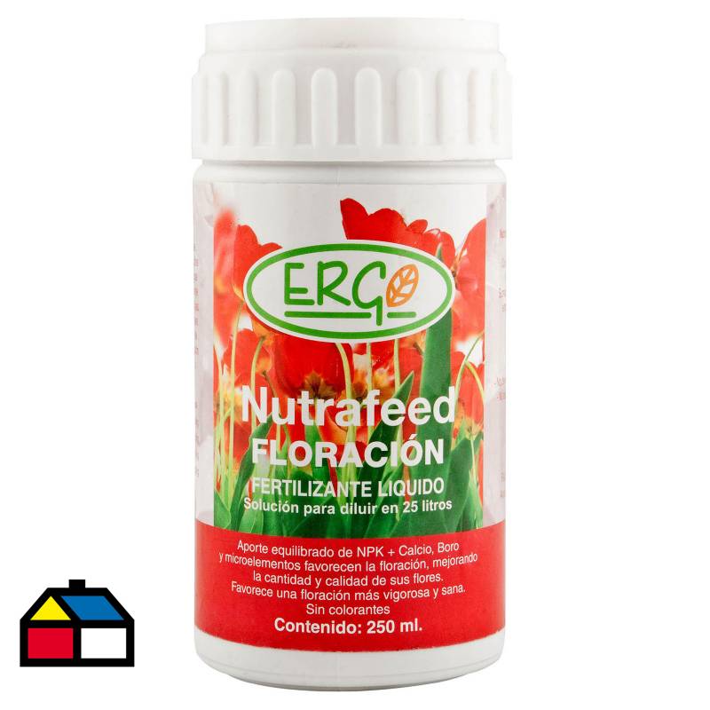 ERGO - Fertilizante para flores concentrado 250 ml frasco
