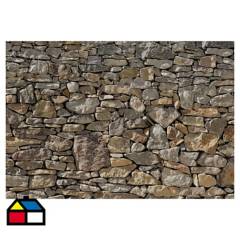 KOMAR - Papel fotomural Muro piedra 368x254 cm 2 paneles
