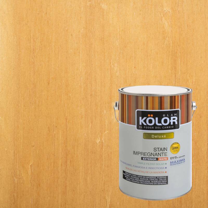 KOLOR - Protector de madera satinado 1 gl natural