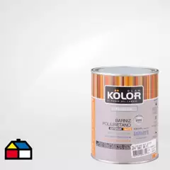 KOLOR - Barniz poliuretano mate 1/4 gl transparente