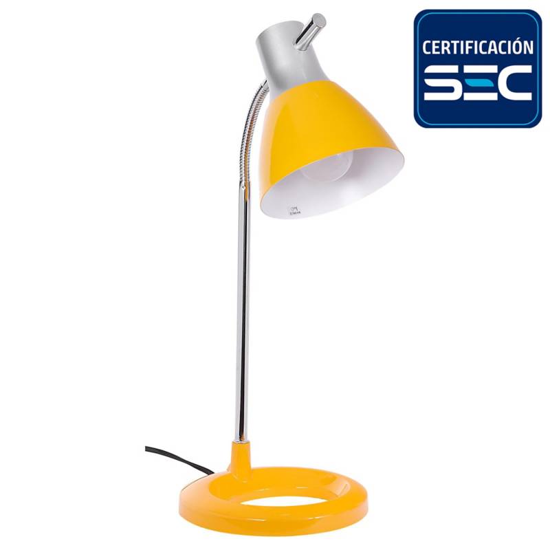 HOMY - Lámpara de escritorio 1 luz Amarilla.