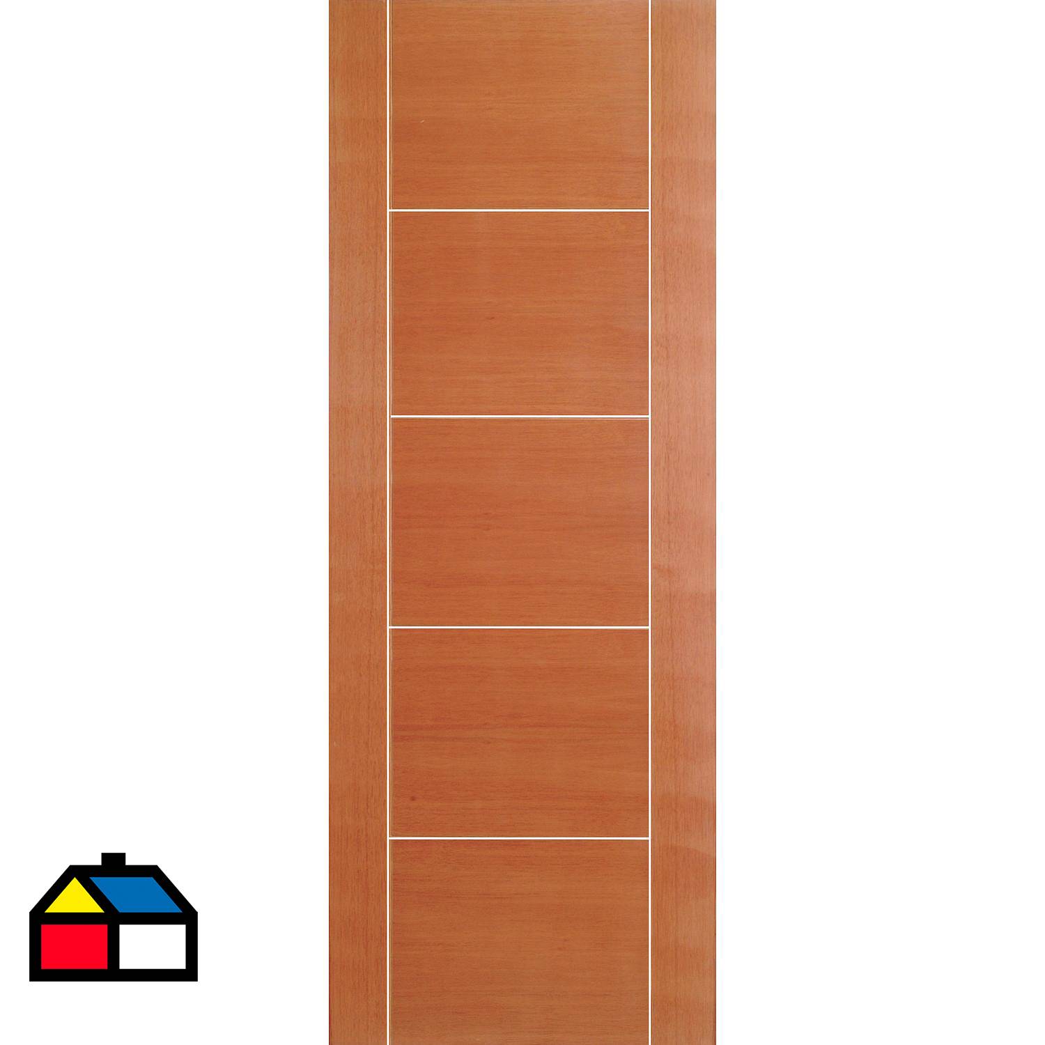 Puerta interior Milano Enchapada 80x200 cm Multimarca