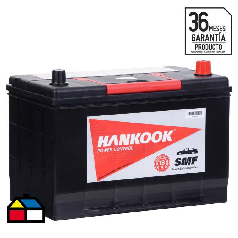 HANKOOK - Batería de Automóvil 90 Ah Positivo Derecho 750 CCA