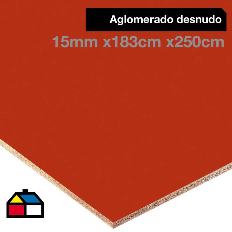 VESTO - Melamina Roja 15 mm 183 x 250 cm