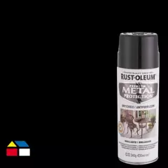 RUST OLEUM - Pintura anticorrosiva en spray brillante 340 gr negro
