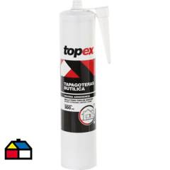 TOPEX - Sellante butílica tapagoteras para pistola calafatera 300 ml