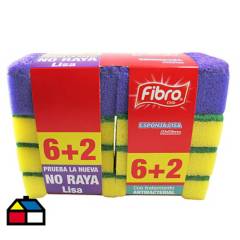FIBRO CHILE - Set de esponjas multiuso 8 unidades