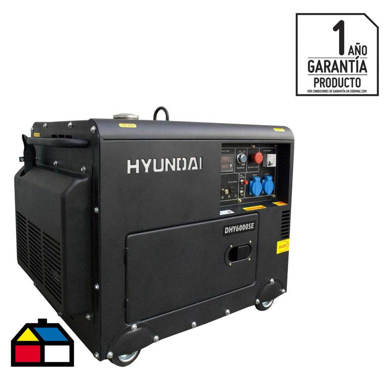 HYUNDAI - Generador eléctrico a diesel 5300W