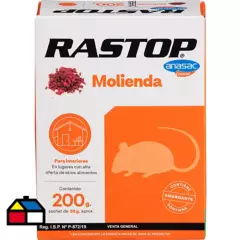 ANASAC - Raticida Molienda Rastop 200 gr